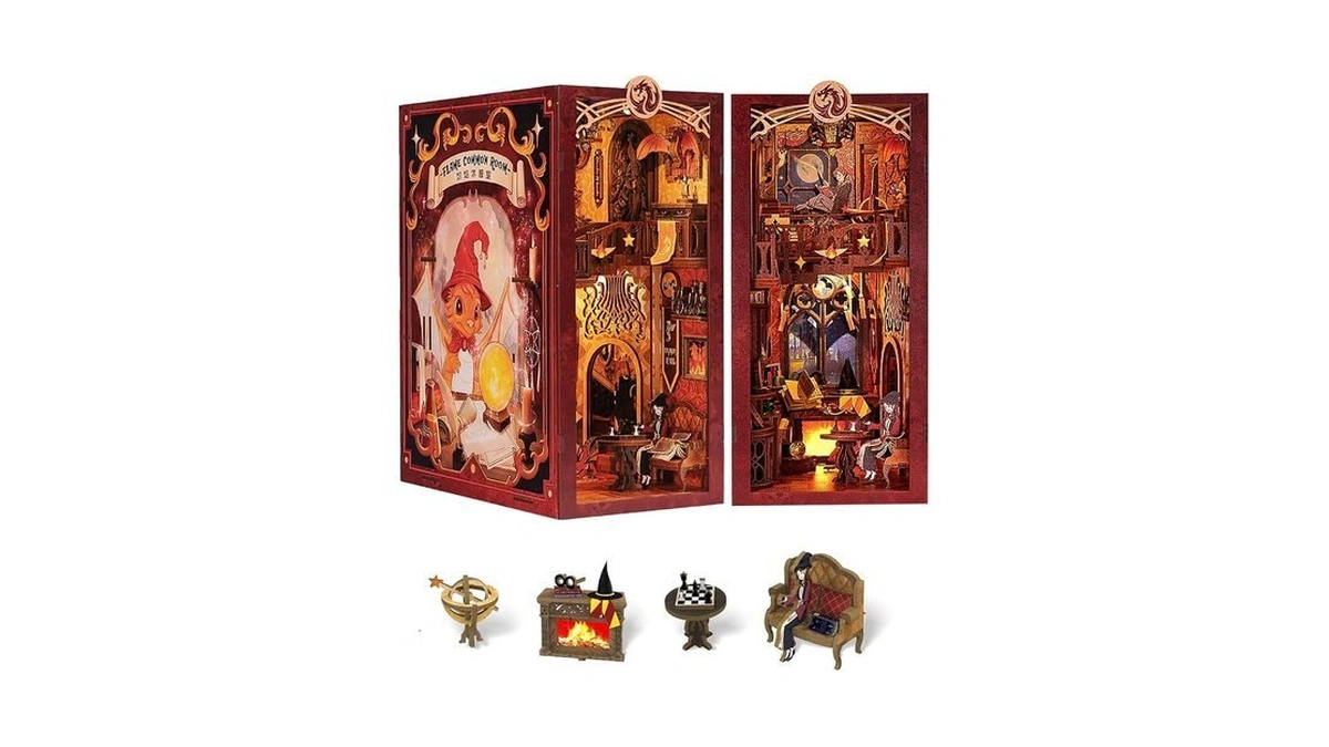 Fsolis Book Nook Kit, 3d Wooden Puzzle For Adults