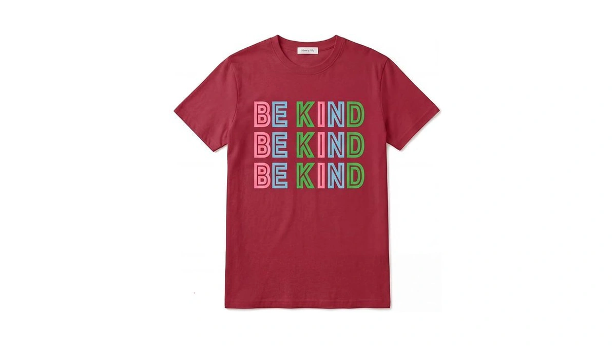 Womens Be Kind Teacher Shirt Short Sleeve Graphic Tees, Small