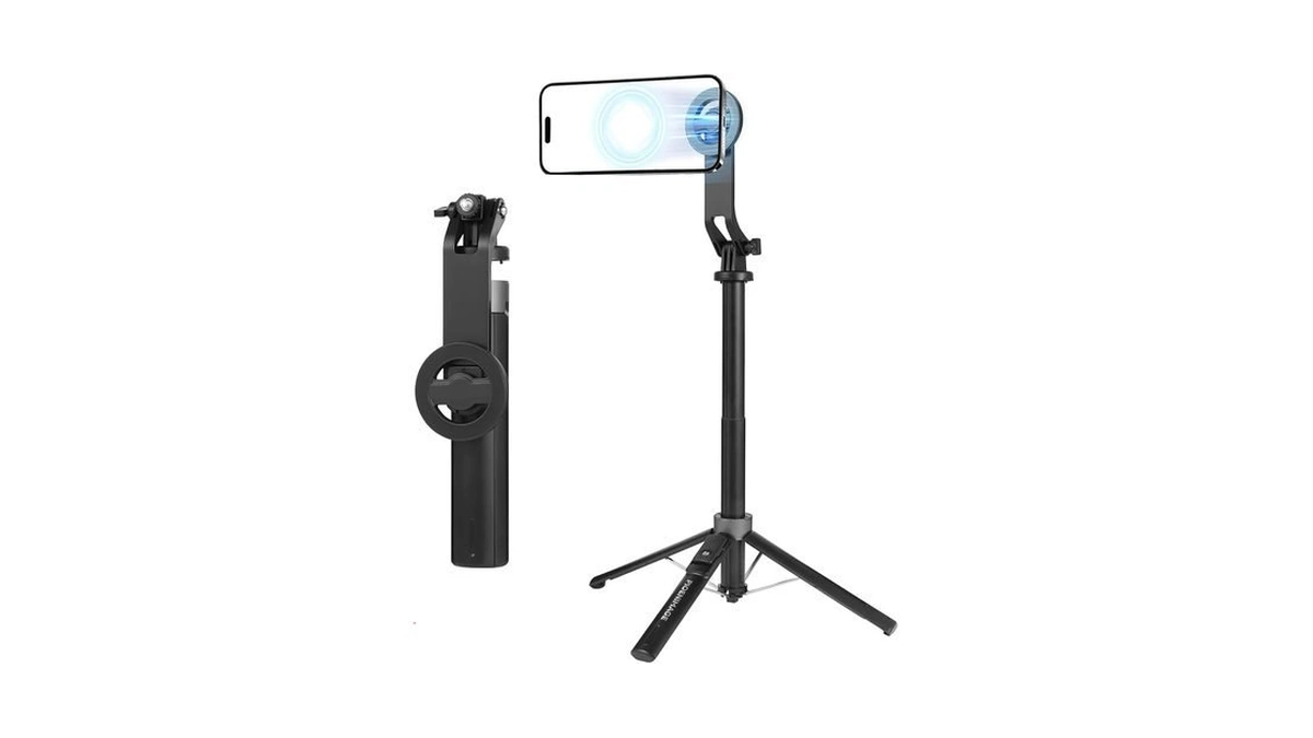 Pioenimage 53" Magnetic Selfie Stick Phone Tripod For Iphone, Travel