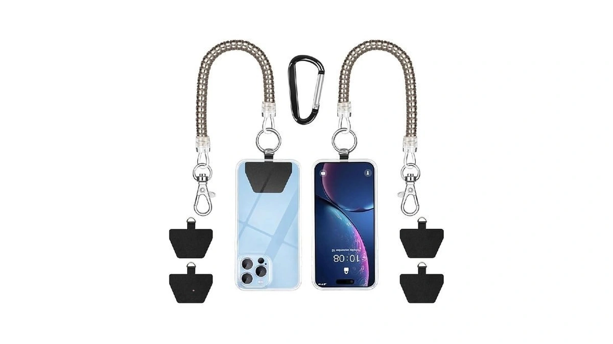 Shanshui Phone Lanyard Tether, Stretchy Phone Strap Patch Anchor Outdoor