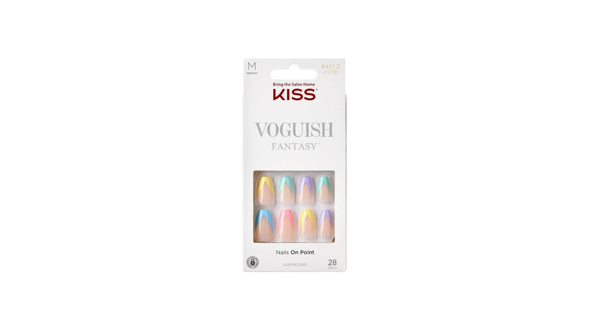 Kiss Voguish Fantasy, Press On Nails, Nail Glue Included, 'candies',