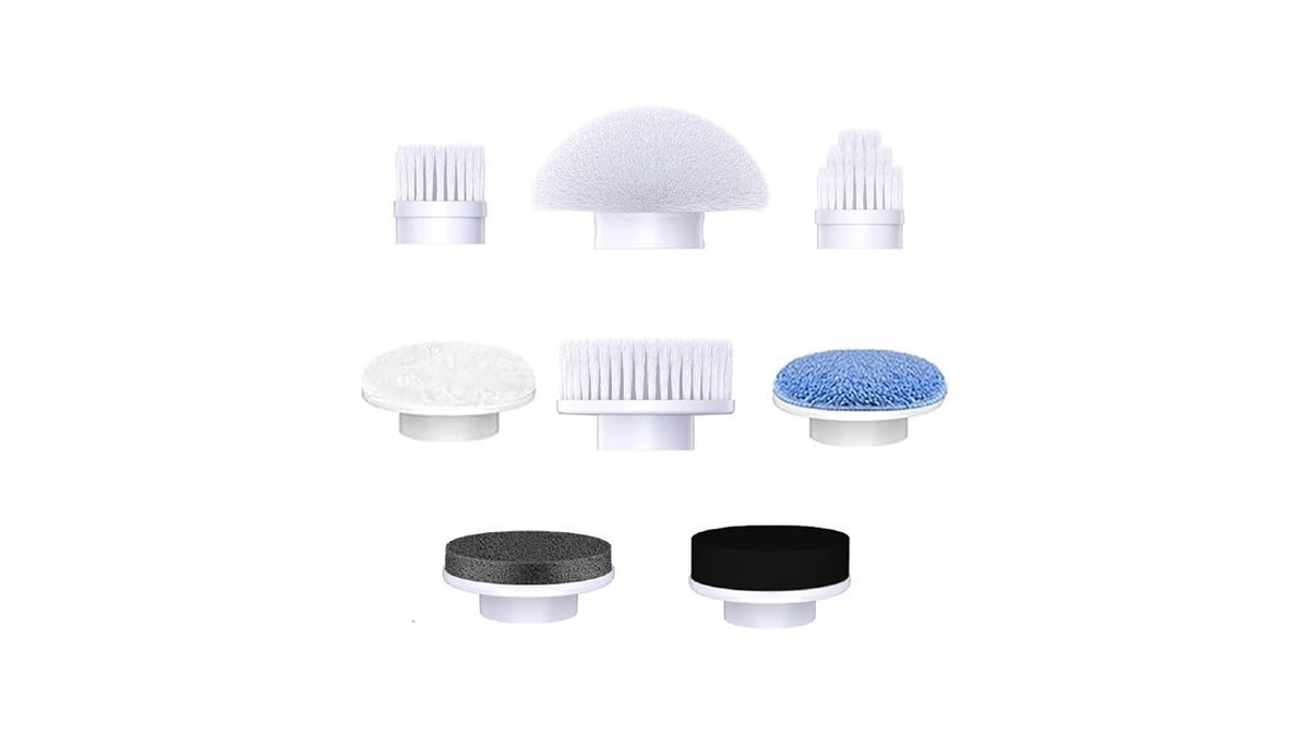 Dreazu - Replaceable Brush Heads - Scrubber Brush For Bathroom,
