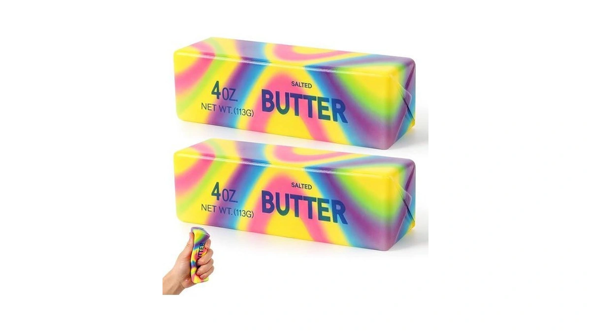 2pcs Slow Rebound Cute Butter Squeeze Stress Balls,new Squeeze Ball