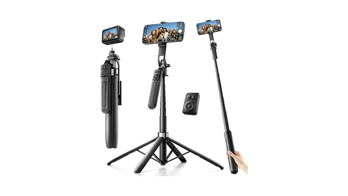 Nickluc 71" Phone Tripod, Tripod For Iphone & Extendable Selfie