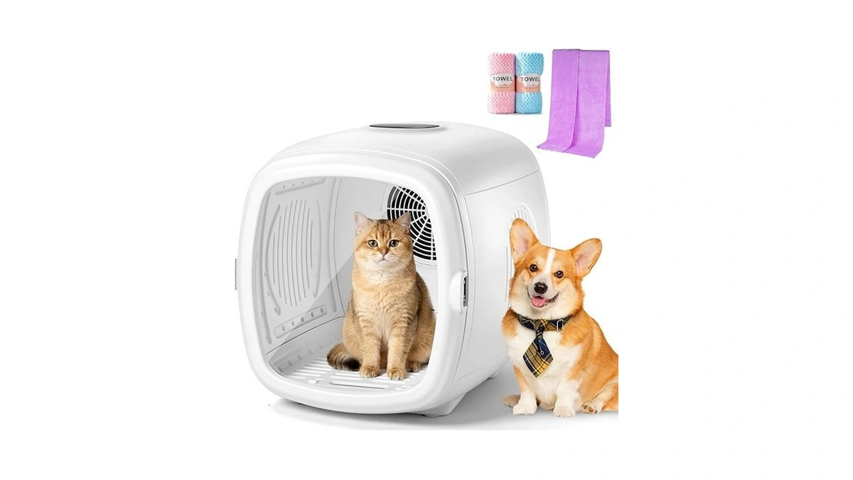 1200w High Velocity Pet Dryer Box For Cats & Small