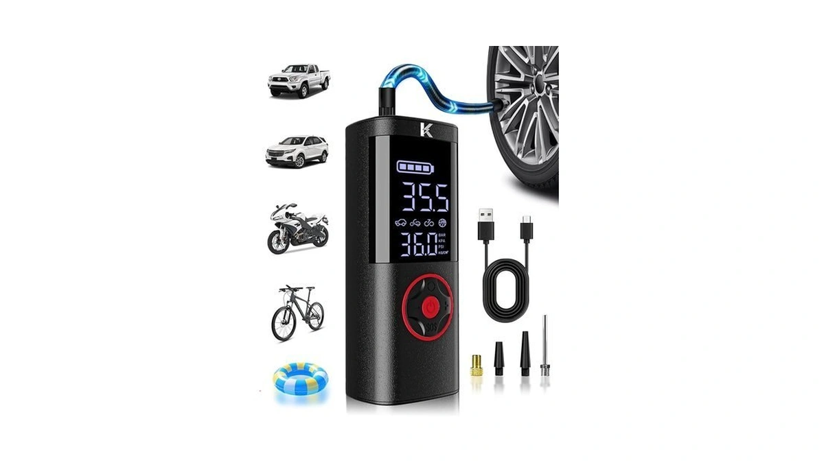 Amazon code: Kasparmp Tire Inflator Portable Air Comp
