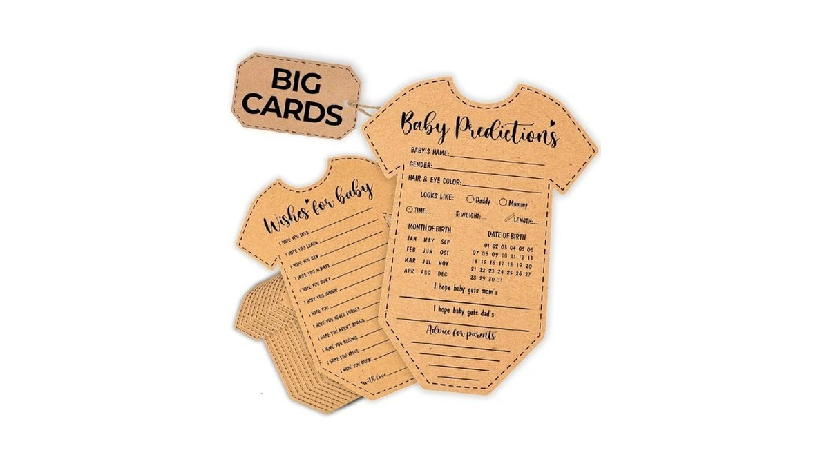 Woodamore Baby Prediction And Advice Cards - Well Wishes Cards