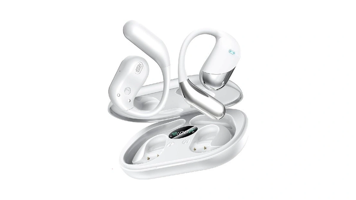 Ultra Open Ear Headphones, Over Ear Bluetooth Bone Conduction Earbuds
