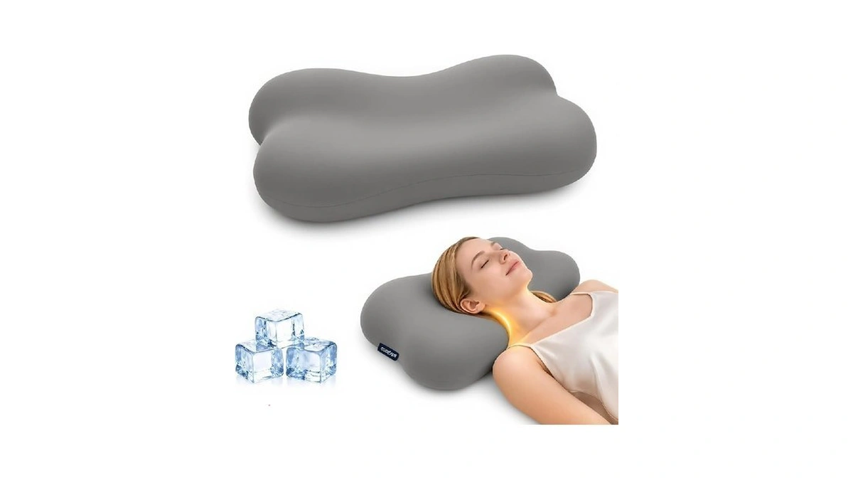 Comfypil Cervical Pillow For Neck Pain Relief, Ergonomic Contour Memory