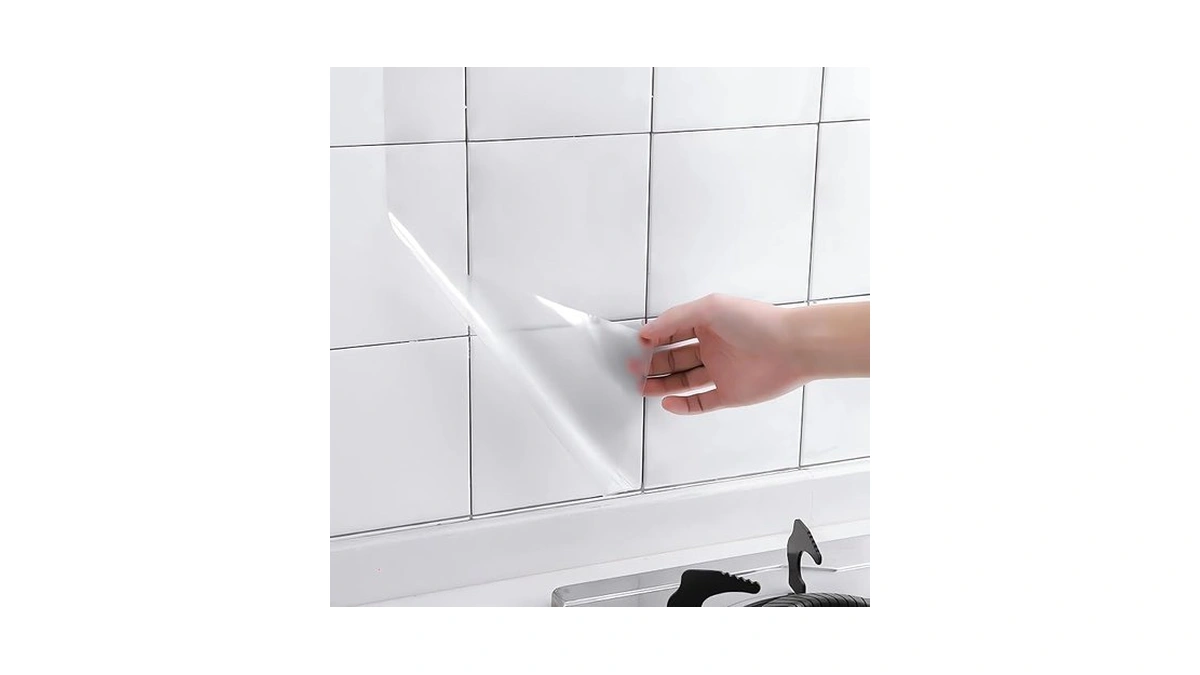 Clear Contact Paper Roll 17.7'' X 118'' Clear Glossy Self-adhesive