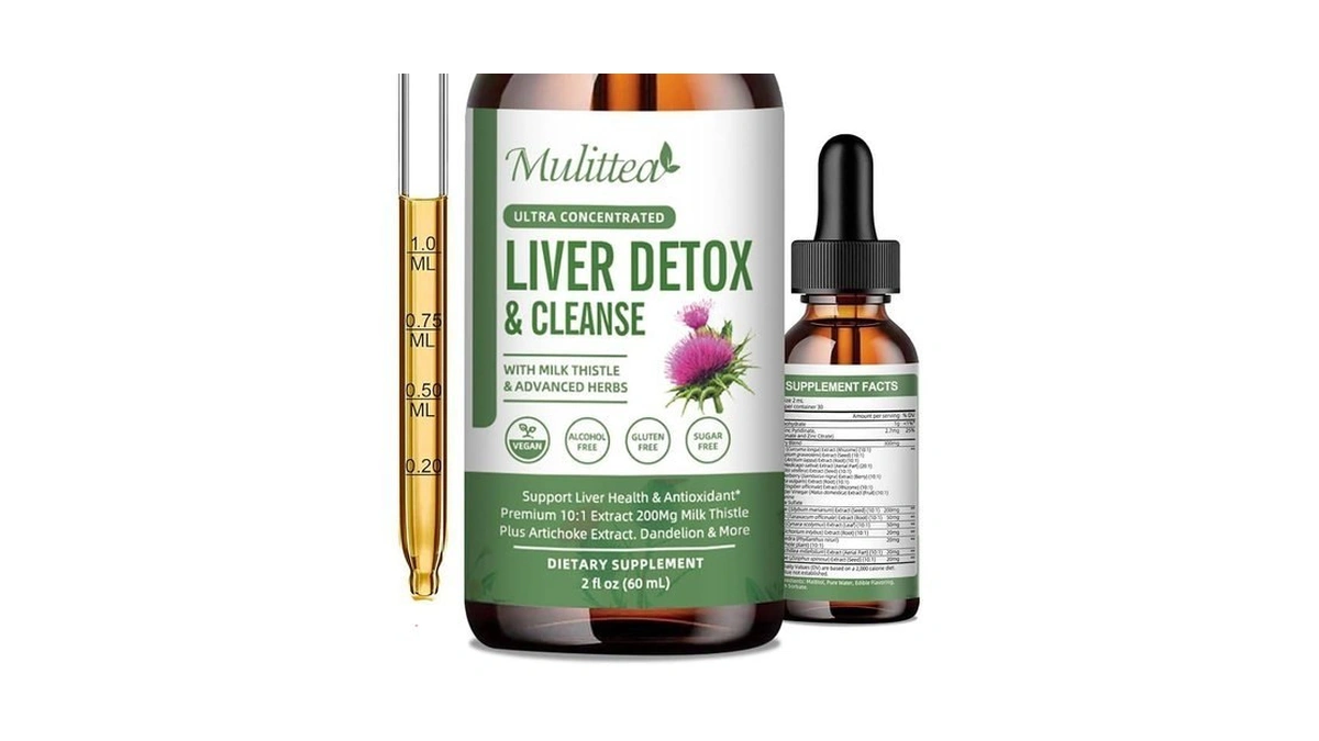 Liver Health & Lymphatic Drainage Drops -support Liver Cleanse Detox