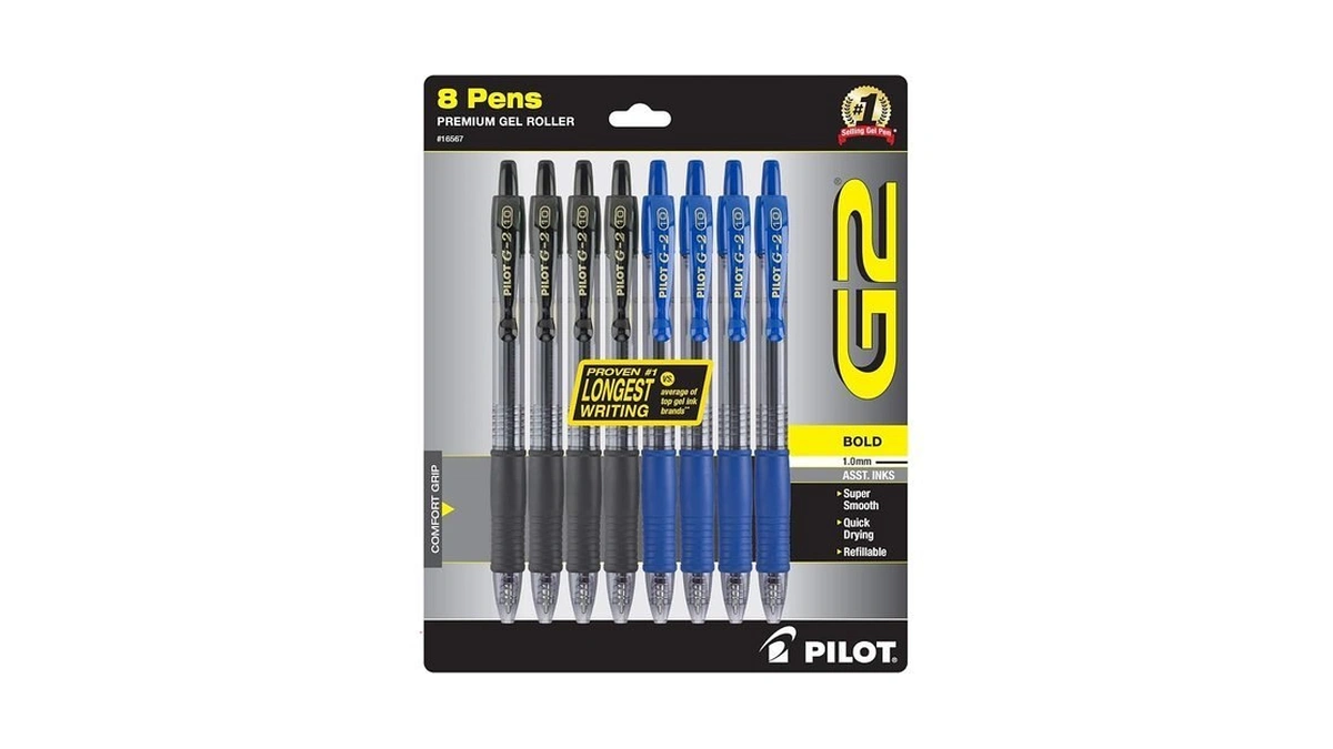 Pilot G2 Premium Gel Roller Pens, Bold Point, Gel Ink