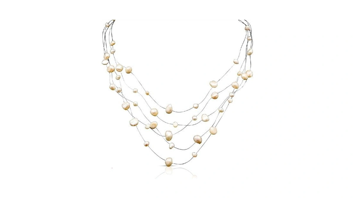 Genuine Freshwater Cultured Pearl Endless Necklace – Elegant 72", 60",
