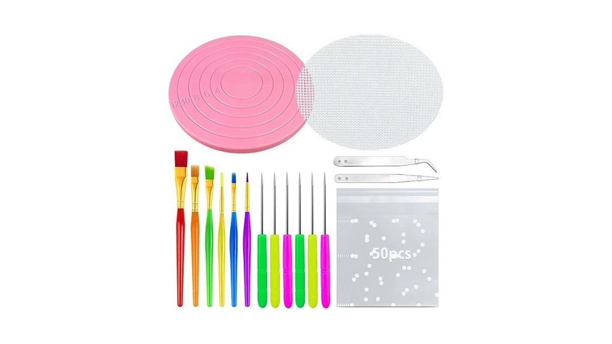 67 Pcs Cookie Decorating Kit Supplies Including Turntable Brushes Scribe