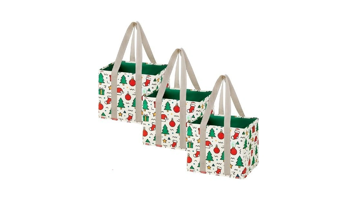 Veno 3 Pack Reusable Grocery Bags, Shopping Bags For Groceries,