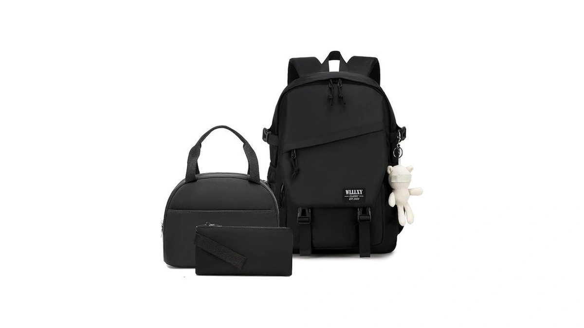 Caoroky Knight College Laptop Backpack For Men Women 3 Pcs