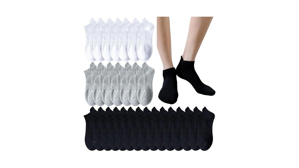 12 Pairs Athletic Ankle Socks For Women Breathable Low Cut