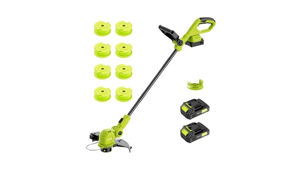 Jagrom 12-inch 20v Cordless String Trimmer With Charger, 2 X