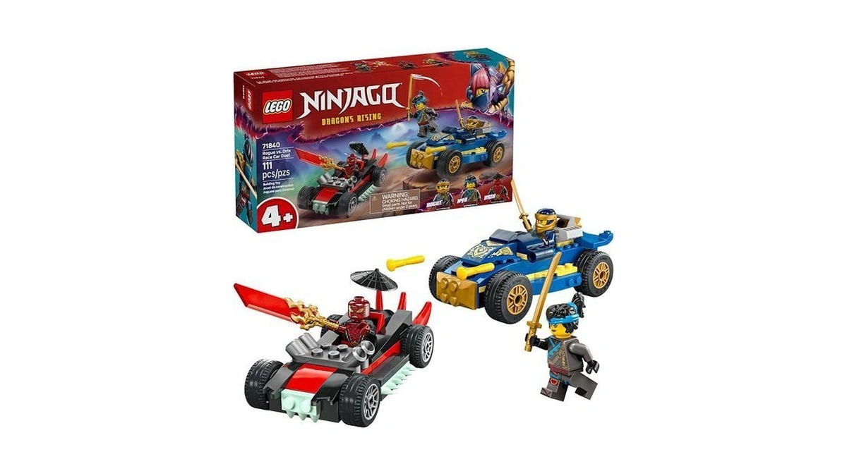 Lego Ninjago Rogue Vs. Drix Race Car Duel Building Toy