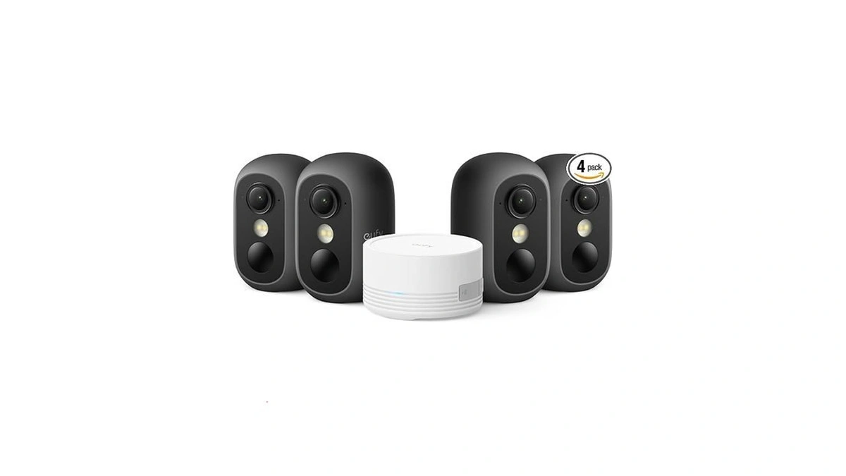 Eufy Security Eufycam C35 4-cam Kit, Wireless Security Indoor/outdoor Camera,