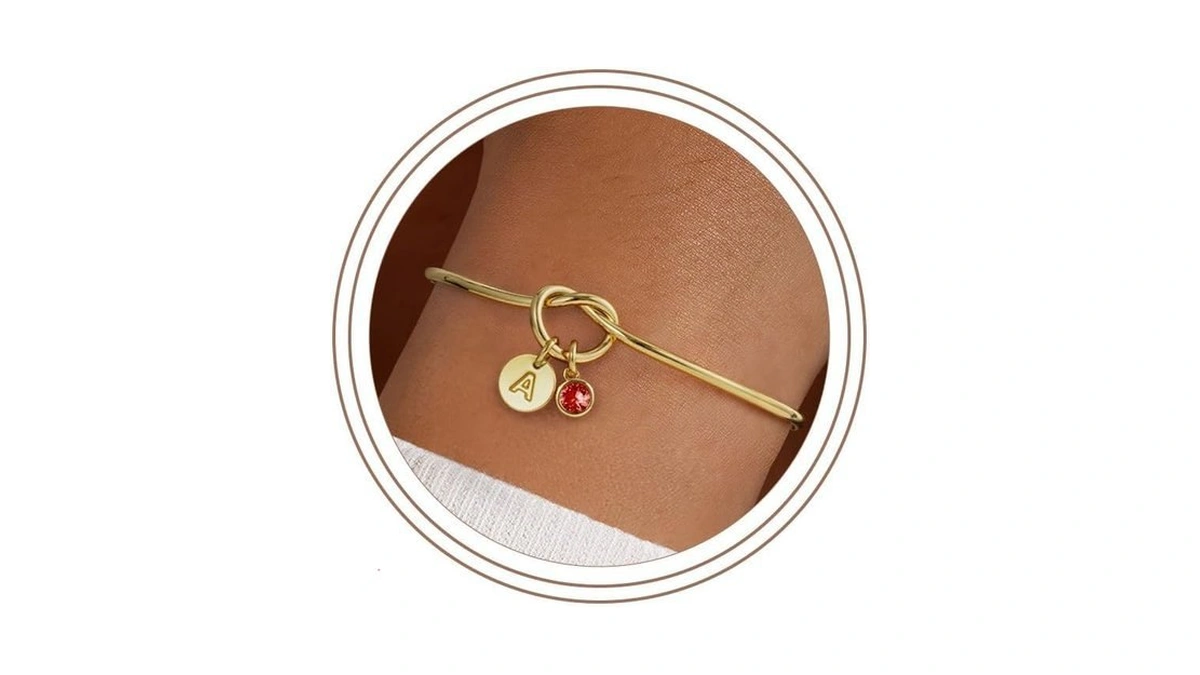 Turandoss Birthstone Birthday Gifts For Women, Dainty 14k Gold Plated