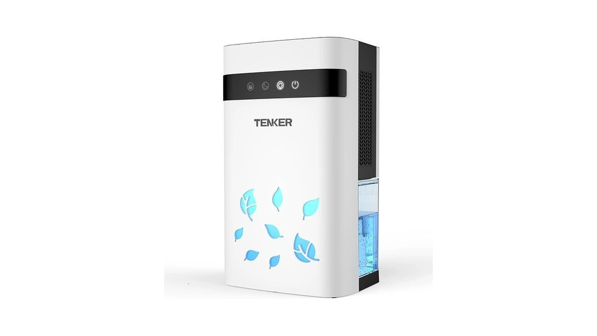 Tenker Dehumidifier For Home, 77oz Water Tank (1000 Sq.ft) Dehumidifiers,