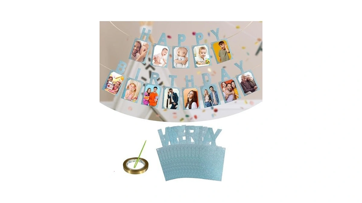 Personalized Birthday Photo Banners