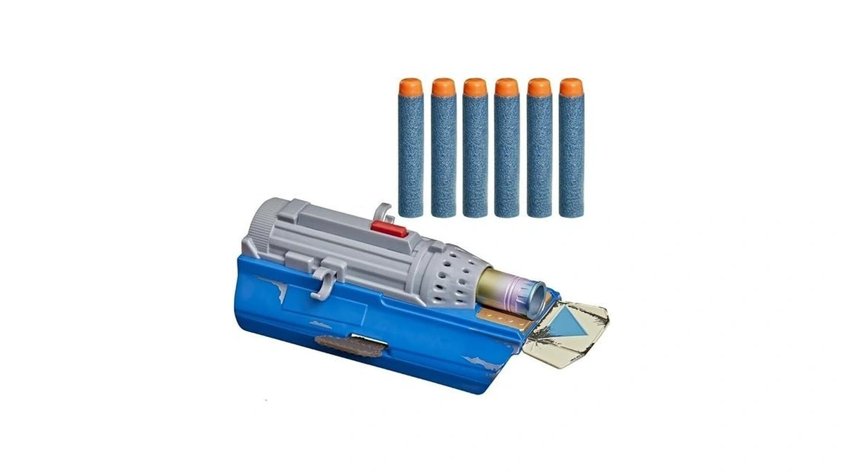 Star Wars Nerf The Mandalorian Rocket Gauntlet, Blaster With 6