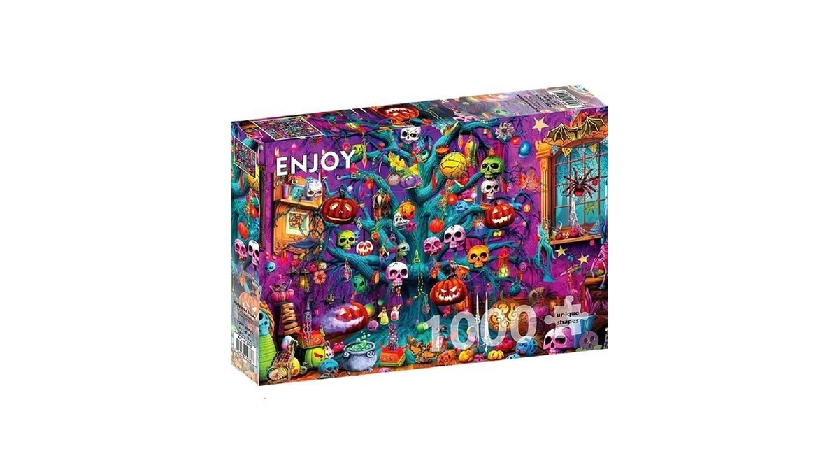 1000 Piece Jigsaw Puzzle For Adults - Halloween Haunted Tree,