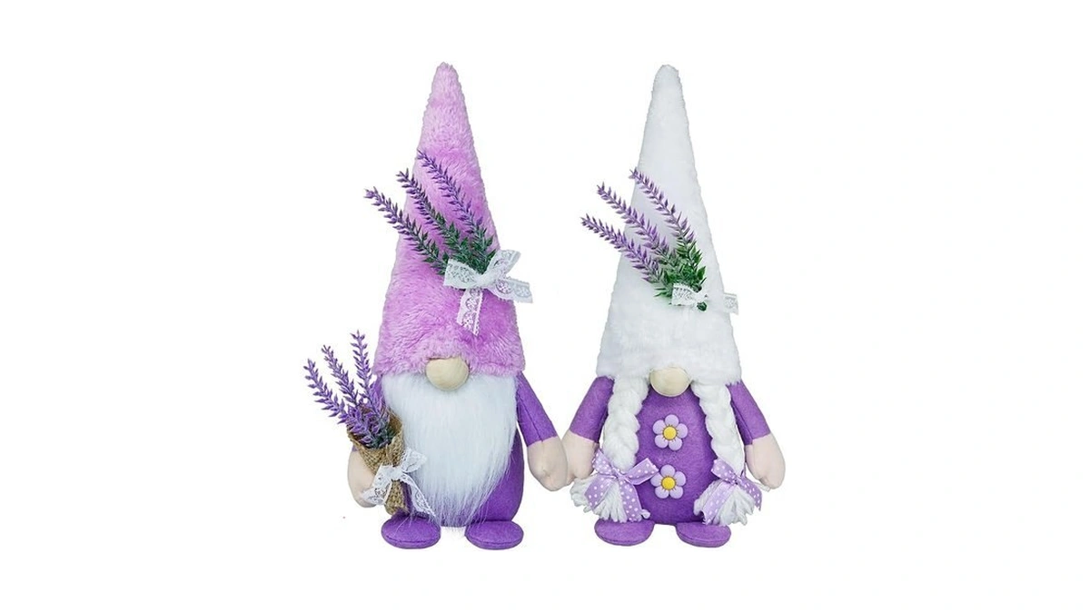 Crczk Spring Gnome Decor Lavender Gnomes Decorations For Home Swedish