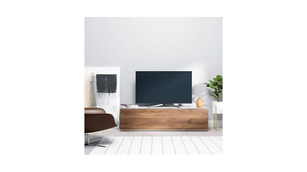 Sonorous St-160 Premium Tv Stand With Walnut Wood Cover &