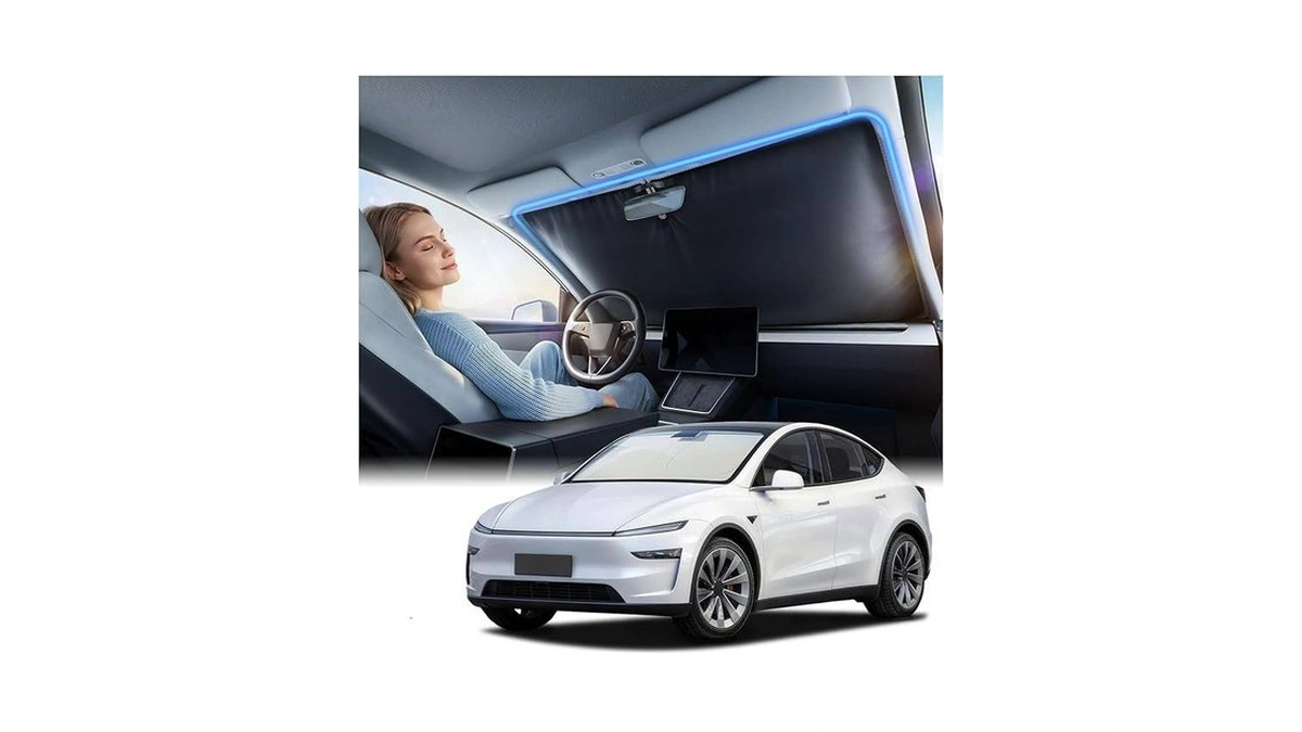 Nmoiss Ice Silk Air-cooled Car Windshield Sun Shade, [enjoy Superior
