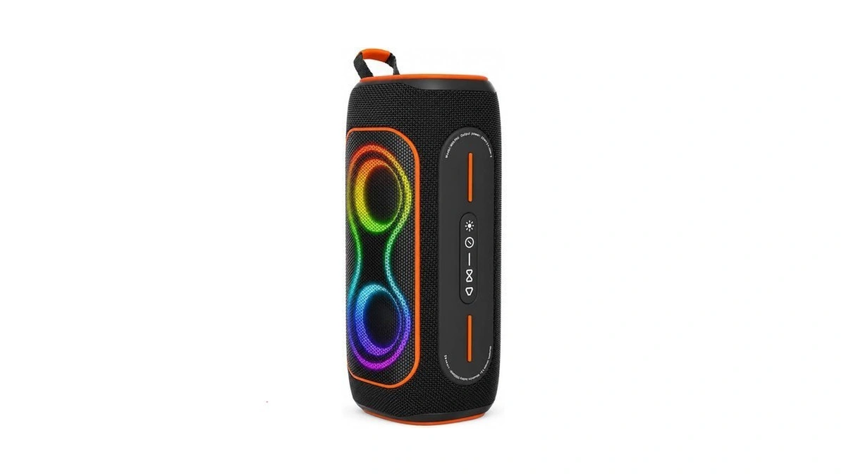 Musibaby Black 80w Waterproof Portable Bluetooth Speaker For Outdoor Use