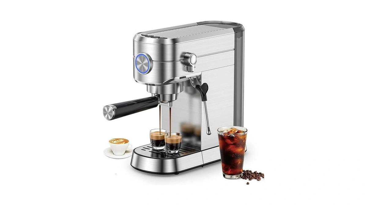 Kndko Espresso Machine, 20 Bar Espresso Coffee Machine With Milk