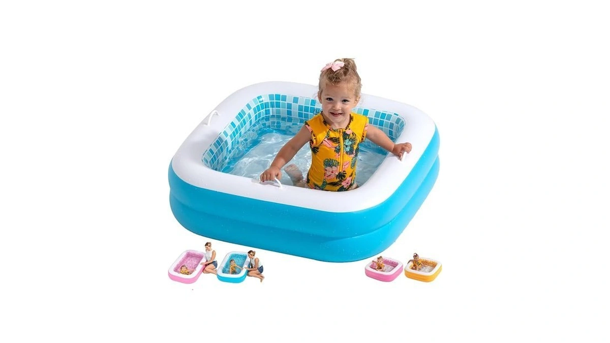 3-in-1 Inflatable Baby Pool, Bathtub & Ball Pit For Toddlers
