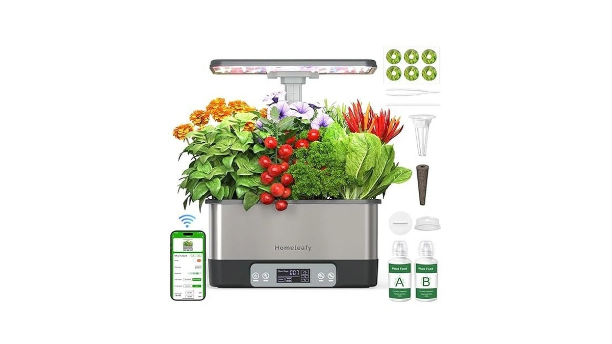 Homeleafy Hydroponics Growing System Kit, 8 Pods Smart Indoor Herb