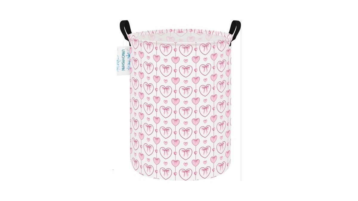 Amazon : Round Laundry Basket Collapsible Storage