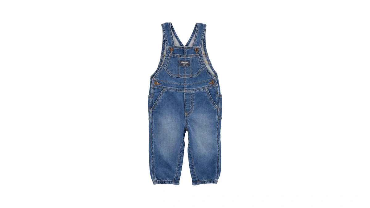 Oshkosh B'gosh Boys World's Best Overalls, Brasstown Ozone Wash, 9m