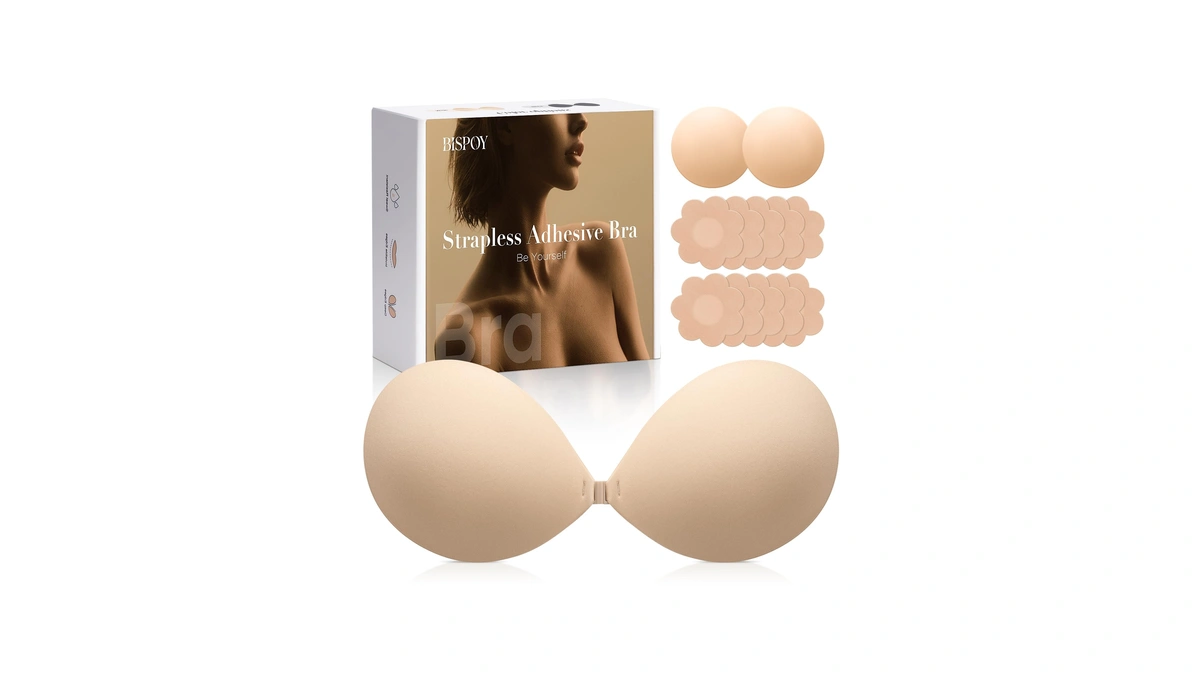 Invisible Strapless Sticky Bra For Women, Ultra Adhesive Push Up