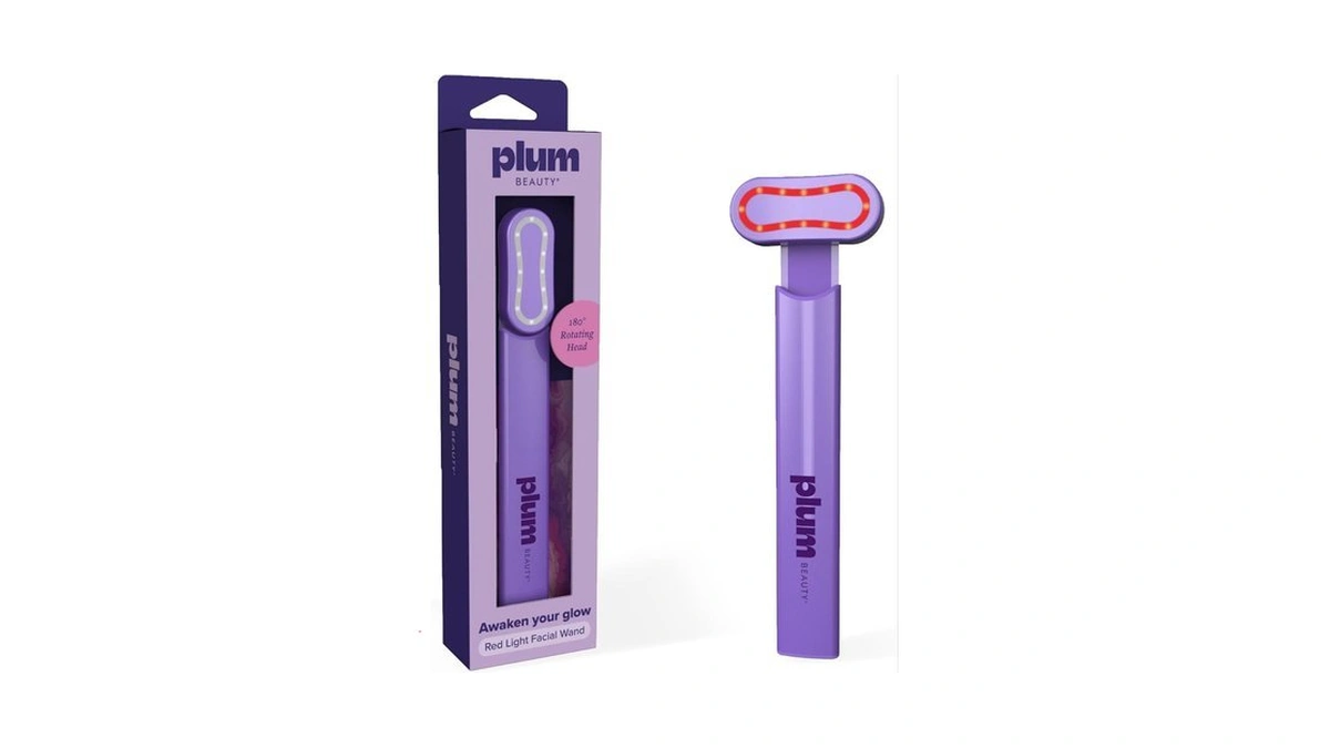 Plum Beauty Red Light Facial Wand - Led Radiance Wand,