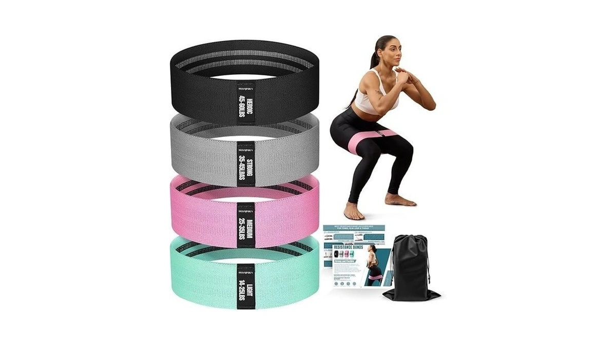 Resistance Bands For Working Out With Guide, 4 Workout Bands