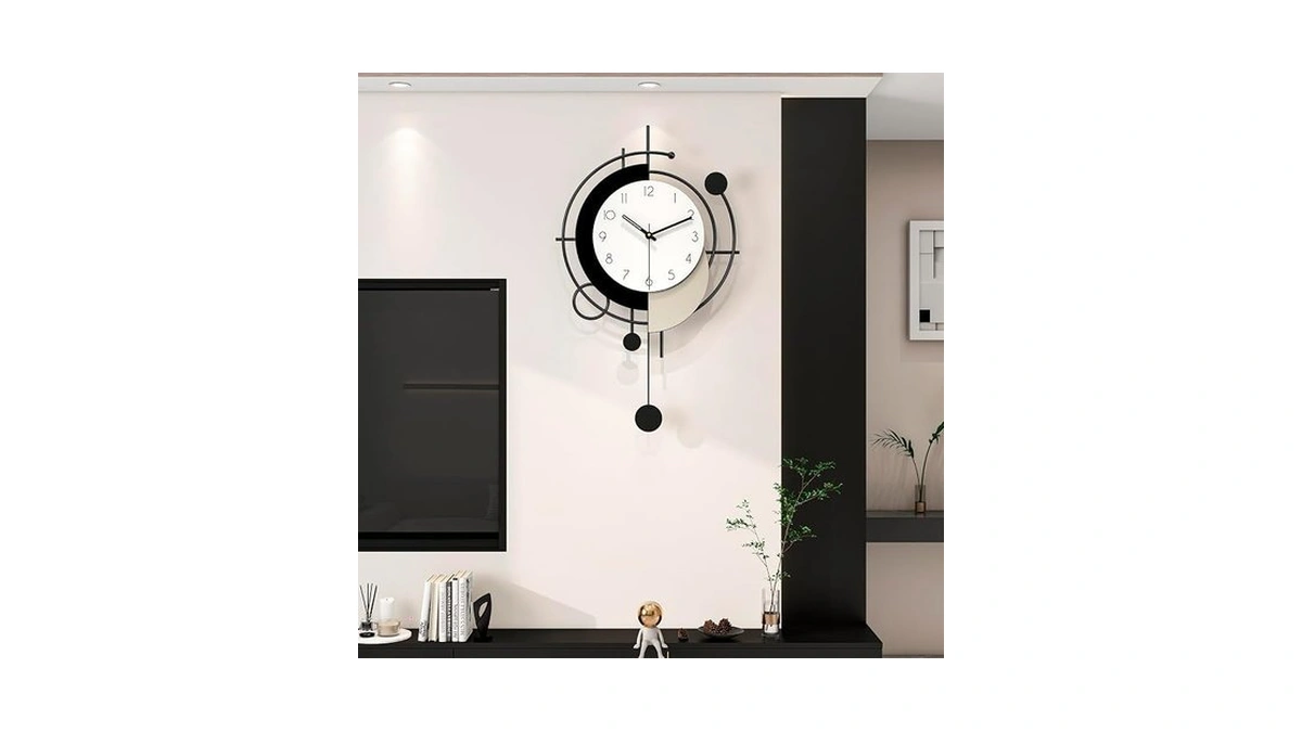 Jtwalclock Large Wall Clock For Living Room Decor 26 Inch