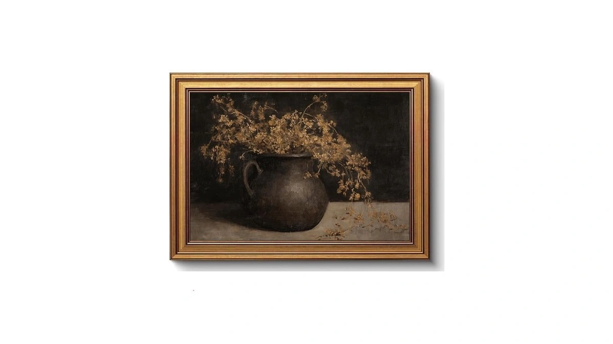 Gold Framed Botanical Wall Art