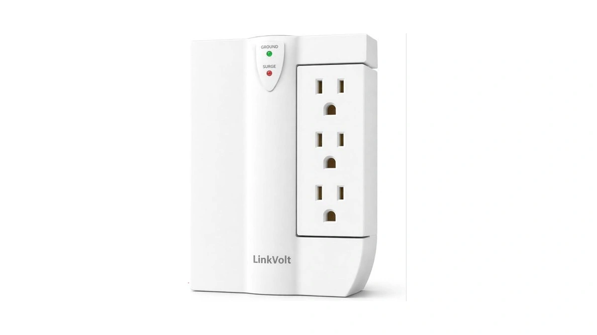 Linkvolt Surge Protector Wall Tap Extender 90° With Usb Ports