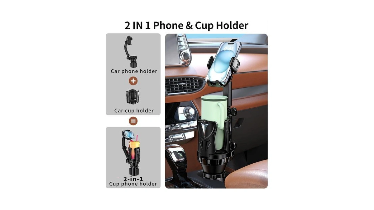Phone Holders For Your Car, Adjustable Car Cup Holder Expander
