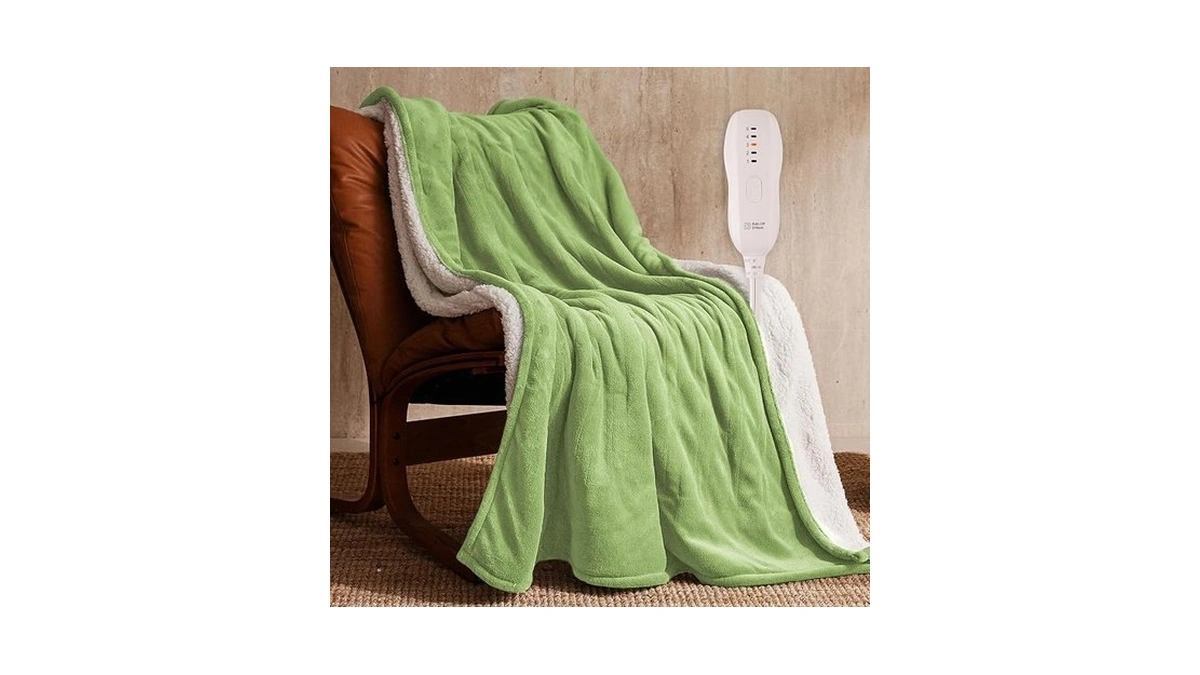 Jet's Home Heated Blanket 50"x60" - Etl&fcc Certified Flannel Electric