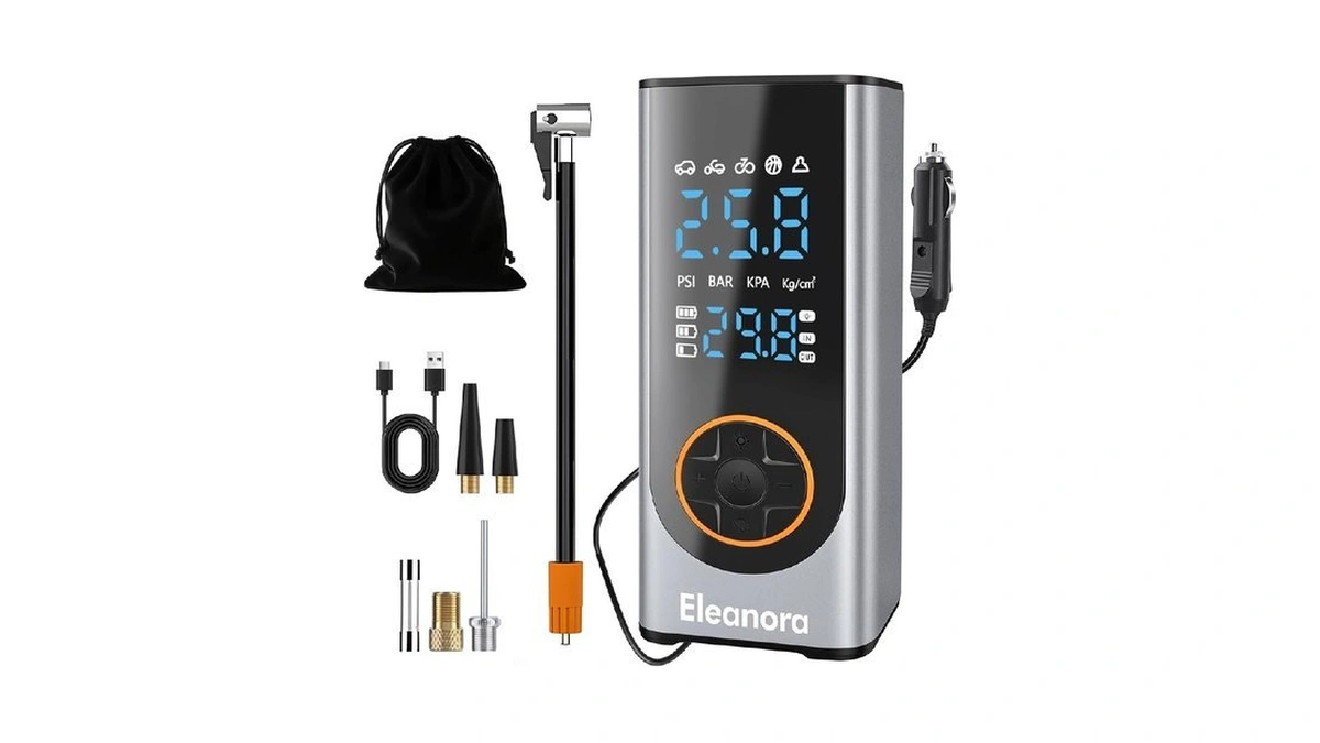 Eleanora Cordless Tyre Inflator Air Compressor, Car Tire Pump 6000