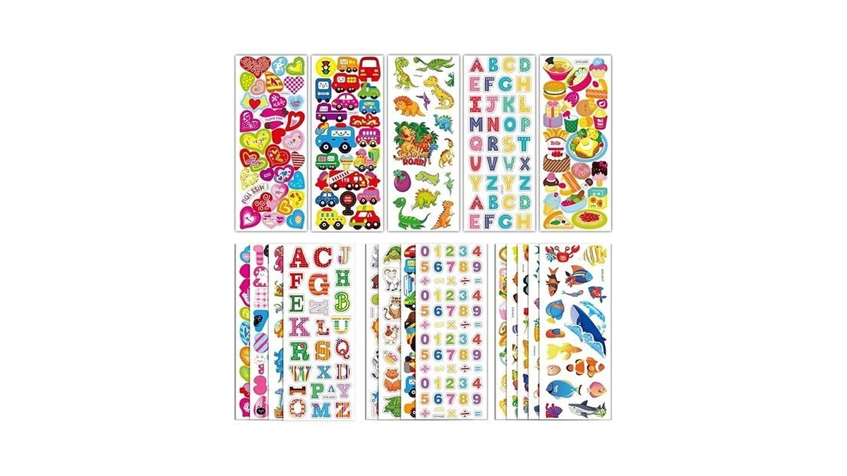 500+ Puffy Stickers,3d Stickers For Kids Toddlers - Cute Stickers