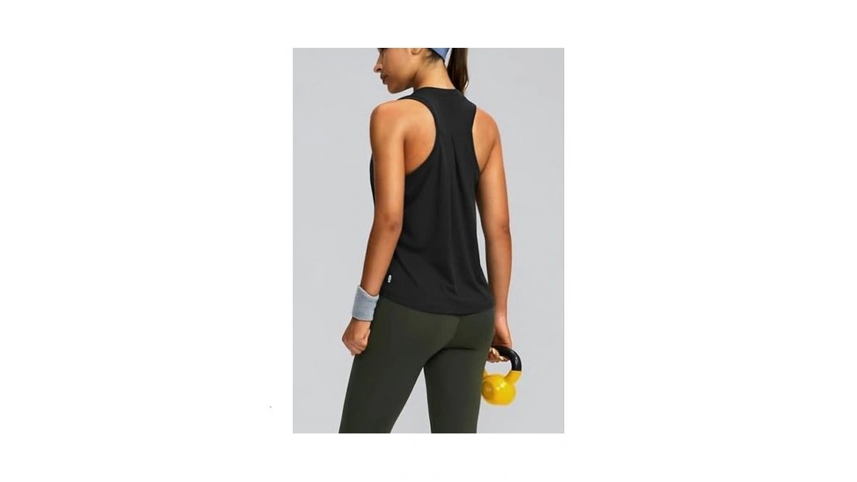 Women's Workout Tops Racerback Athletic Tank Tops Sleeveless Loose Fit