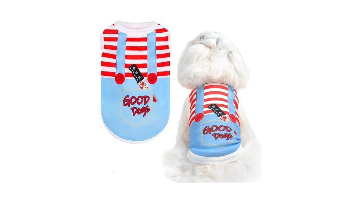 Bingpet Dog Halloween Shirt, Deadly Doll Funny Dog Halloween Costumes